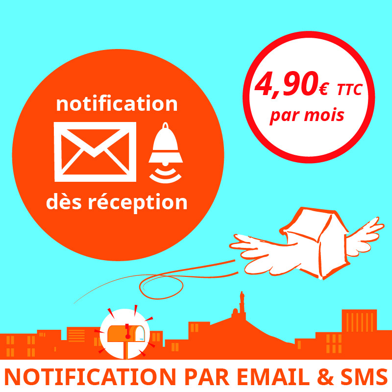 Notification dès réception d'un courrier - Ouvrir une Boîte postale en France