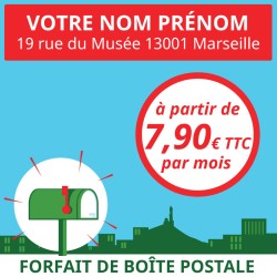 Boîte postale à Marseille 1er