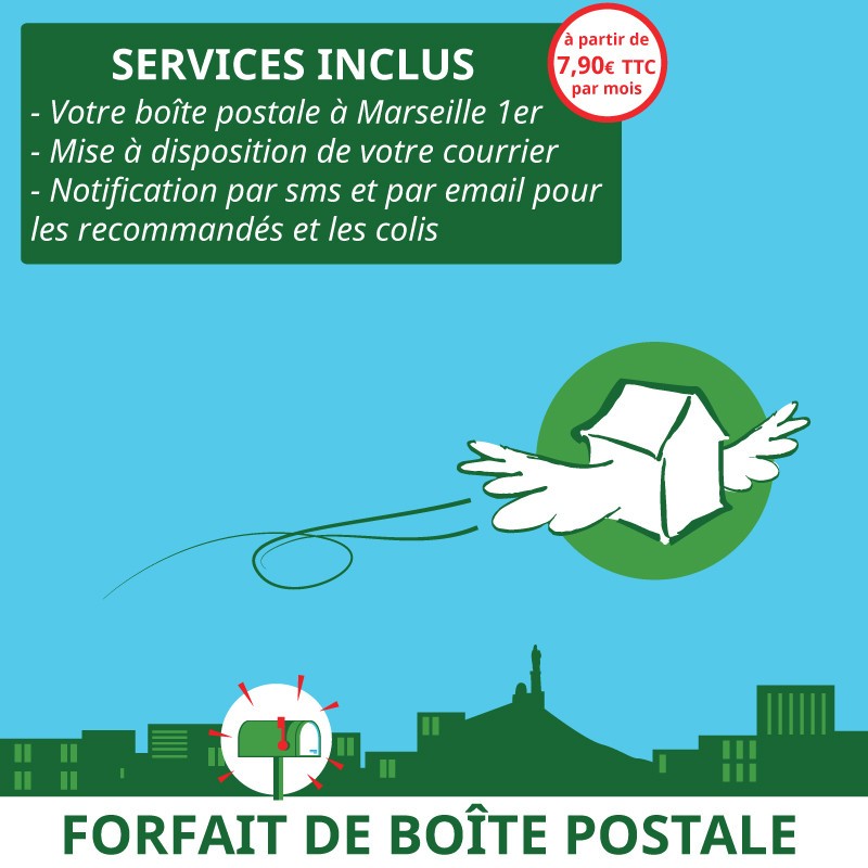 Boîte postale à Marseille 1er