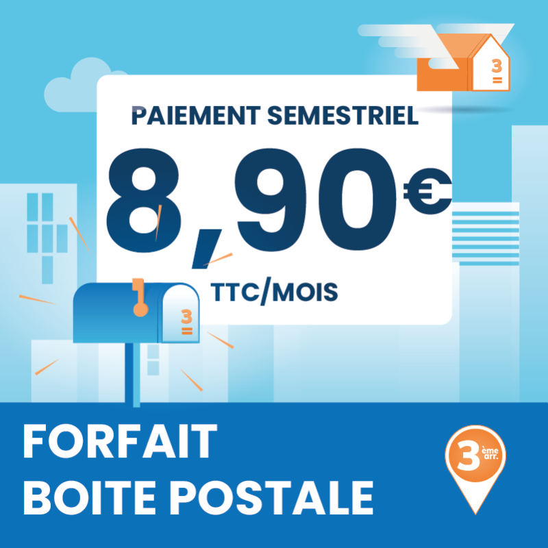 6 mois de boîte postale à Marseille 5ème - Ouvrir une Boîte postale en France