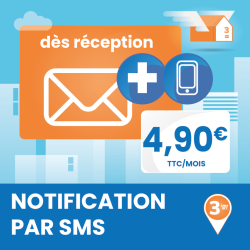 Notification dès réception d'un courrier - Ouvrir une Boîte postale en France