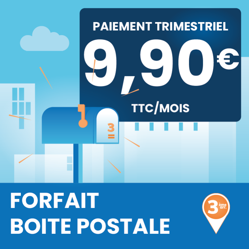 Forfait  de boîte postale Marseille 3ème